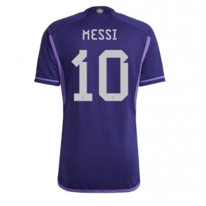 Lacne Muži Futbalové dres Argentína Lionel Messi #10 MS 2022 Krátky Rukáv - Preč